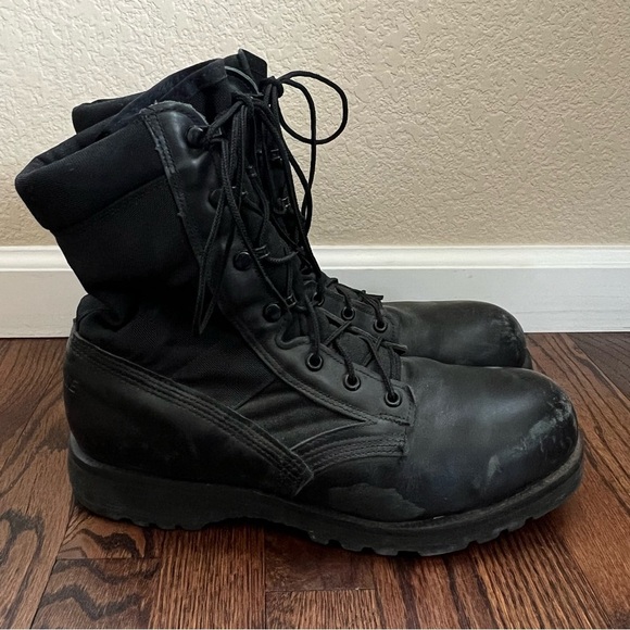 Belleville Steel Toe Hot Weather Combat Boots Men Sz 10.5 R Black 220 TRP ST, - Picture 2 of 16